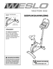 Weslo Vector 502 Dutch Manual