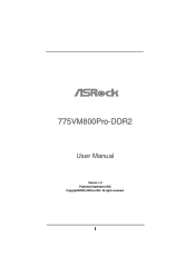 ASRock 775VM800Pro-DDR2 User Manual