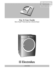 Electrolux EWMED65HIW Use and Care Guide
