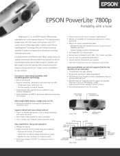 Epson 7800p Product Brochure
