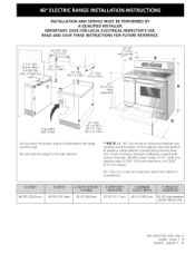 Kenmore 9961 Installation Instructions