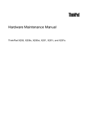 Lenovo ThinkPad X200s Hardware Maintenance Manual