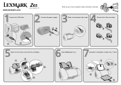 Lexmark Z65 Color Jetprinter Setup Sheet