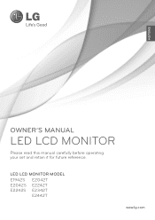 LG E2442T-BN Owners Manual