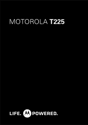 Motorola T225 T225 - Quick Start Guide