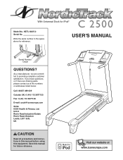NordicTrack C2500 Instruction Manual