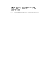 Intel S5000PSL User Guide