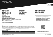 Kenwood KDC-MP375BT.KMR-D375BT Quick Start Guide