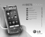 LG AX8575 Black Quick Start Guide - English