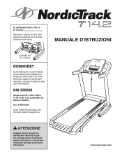 NordicTrack T14.2 Treadmill Italian Manual