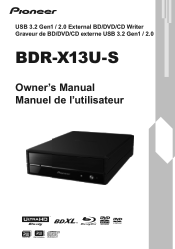 Pioneer BDR-X13U-S Owners Manual