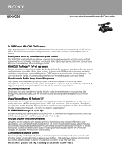 Sony NEX-VG30 Marketing Specifications