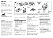 Sony WM-FX482ST Operating Instructions