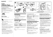 Sony WM-FX488 Operating Instructions  (primary manual)