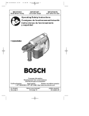 Bosch 11225VSRH Operating Instructions