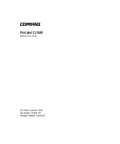HP ProLiant CL1850 Compaq ProLiant CL1850 Software User Guide