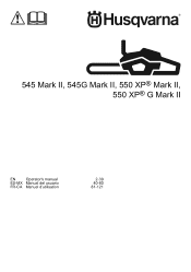 Husqvarna 550 XP G Mark II Owner Manual