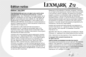Lexmark Z12 User's Guide for Macintosh (2.5 MB)