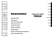 Marantz PM5005 PM5005 Quick Start Guide In English