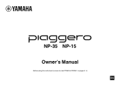 Yamaha NP-15 NP-35/NP-15 Owners Manual