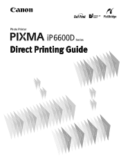 Canon PIXMA iP6600D iP6600D Direct Printing Guide