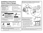 GE CHS995SELSS Installation Instructions