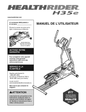 HealthRider H35e Elliptical Frc Manual
