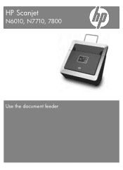 HP N6010 HP Scanjet N6010, N7710, 7800 Scanner - Use the Document Feeder