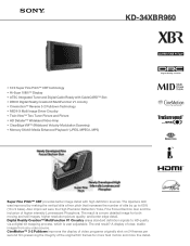 Sony KD-34XBR960 Marketing Specifications