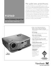 ViewSonic PJ256D PJ256D Specification Sheet