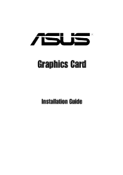 Asus V9900 English edition VGA card software installation guide, version E1262.