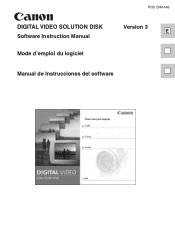 Canon GL2 DIGITAL VIDEO SOLUTION DISK Ver.3 Software Instruction Manual