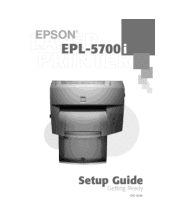 Epson 5700i User Setup Information