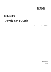 Epson EU-m30 Developer s Guide