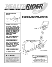 HealthRider E660 Elliptical German Manual