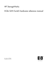 HP StorageWorks 8/80 HP StorageWorks 8-Gb SAN Switch hardware reference manual (5697-8047, June 2009)