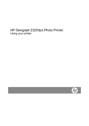 HP Z3200 HP Designjet Z3200ps Photo Printer Series - User Guide [English]