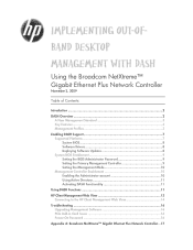 HP 6005 Implementing Out-Of-Band Desktop Management with DASH