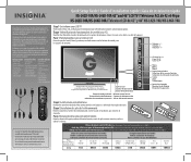Insignia NS-L42X-10A Quick Setup Guide (English)