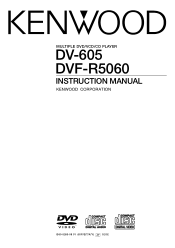 Kenwood DV-605 Instruction Manual