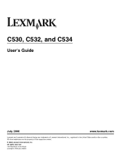 Lexmark C532 User's Guide