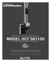LiftMaster HCT HCT501130 Manual