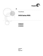 Seagate ST3000VX000 SV35 Series PATA Product Manual