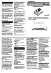 Sharp XE-A106 XE-A106 Operation Manual in Spanish