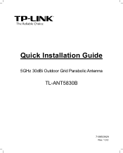 TP-Link TL-ANT5830B TL-ANT5830B V1 Quick Install Guide 7106503929