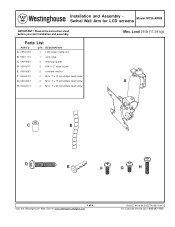 Westinghouse MT25 ARM9 Installation Instructions