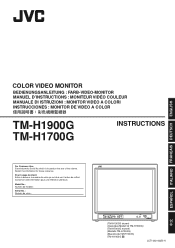 JVC TM-H1900GU Instruction Manual
