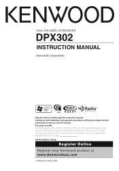 Kenwood DPX 302 Instruction Manual