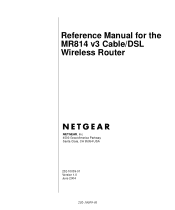 Netgear MR814 MR814v3 Reference Manual
