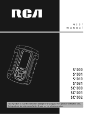 RCA S1000 User Manual - S1000